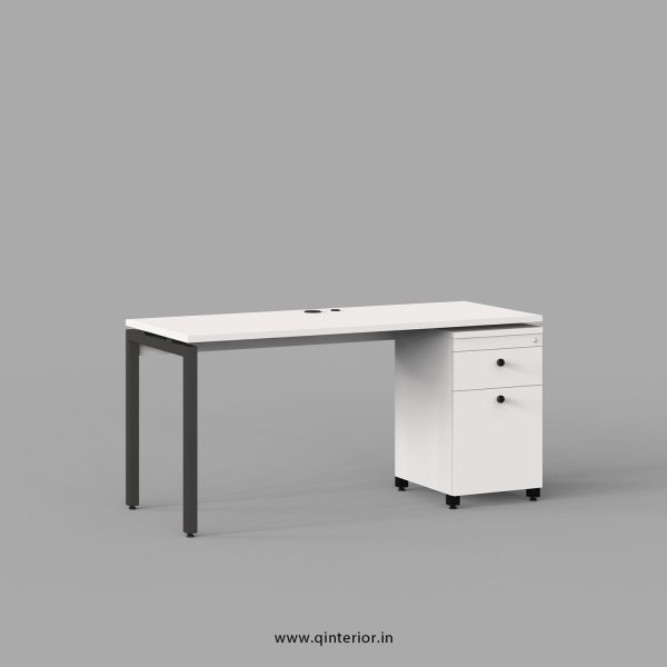 Montel Work Station with Pedestal Unit in White Finish - OWS214 C4