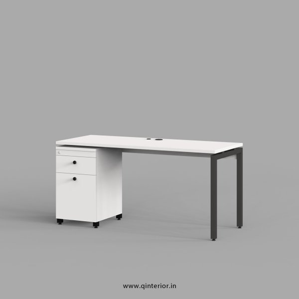 Montel Work Station with Pedestal Unit in White Finish - OWS213 C4