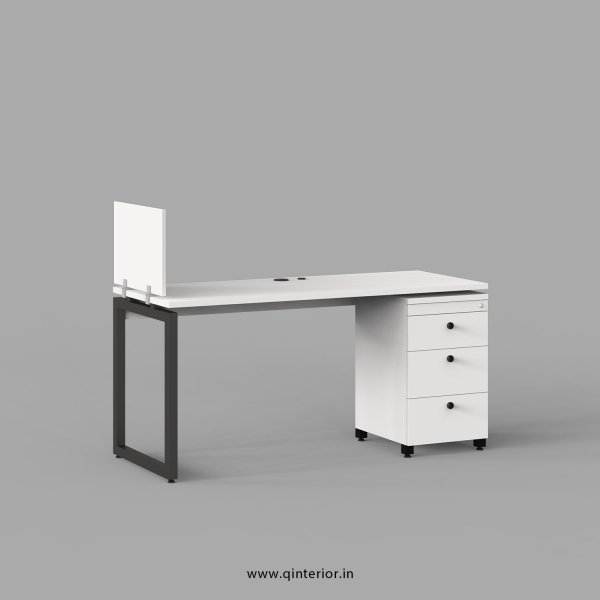 Aaron Work Station with Pedestal Unit in White Finish - OWS121 C4
